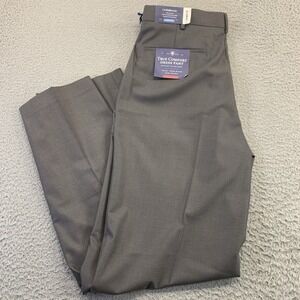 Croft & Barrow Dress Pants Mens 36x34 Gray True Comfort Classic Stretch‎ NWT NEW
